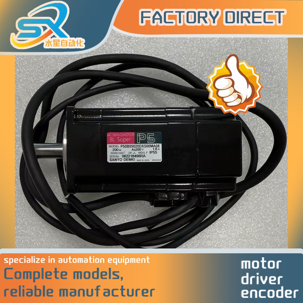 Servo Motor - New Sanyo AC Servo Motor P50B05020DXS00MA08