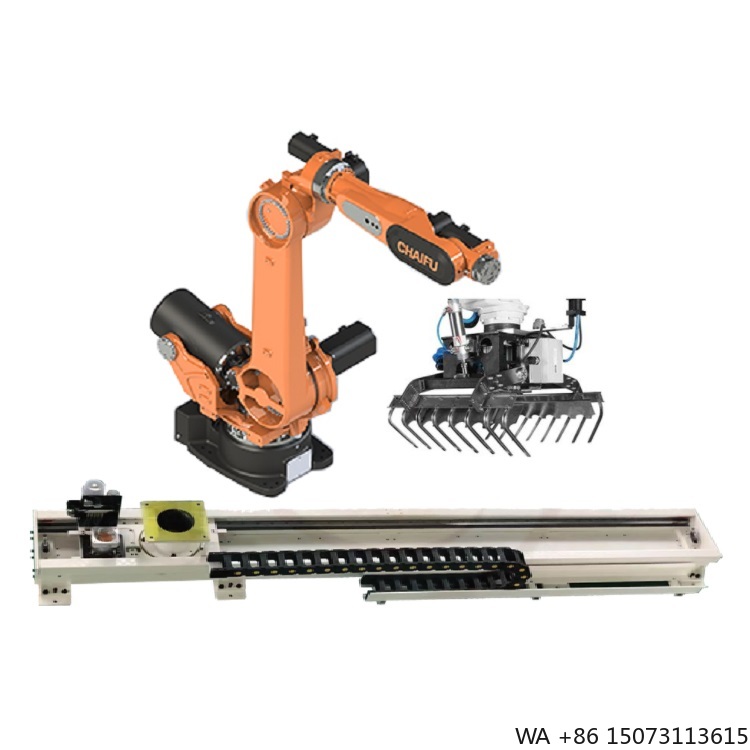 Linear Rail - 6-Axis Industrial Robotic Arm with Gripper
