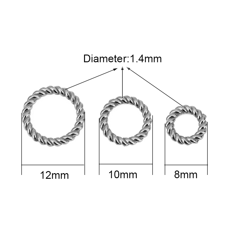 10pcs PVD Never Fade Stainless - Coupling 8Mm ulasan dan harga