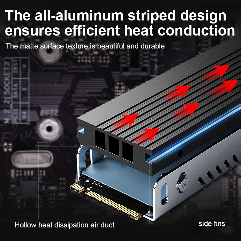 M.2 SSD Heatsink M2 2280 Solid - Aluminium Extrusion ulasan dan harga