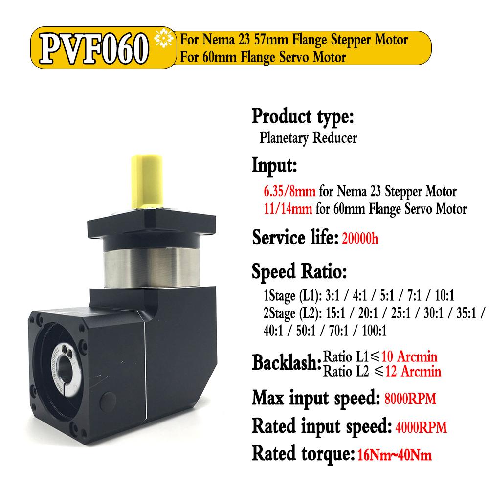 90 Degree Right Angled Planeta - Nema23 Stepper ulasan dan harga