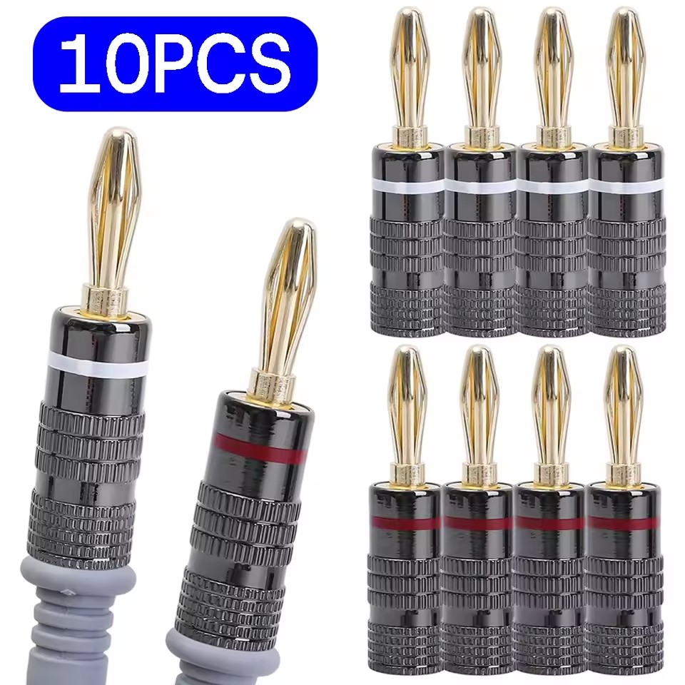 1-10Pcs No Solder Banana Plug  - Coupling 8Mm ulasan dan harga