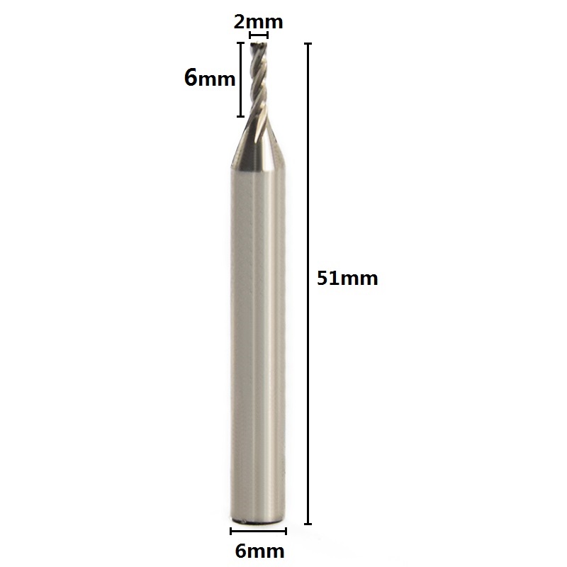 1pc Diameter Frez 2mm Endmill  - End Mill Set ulasan dan harga