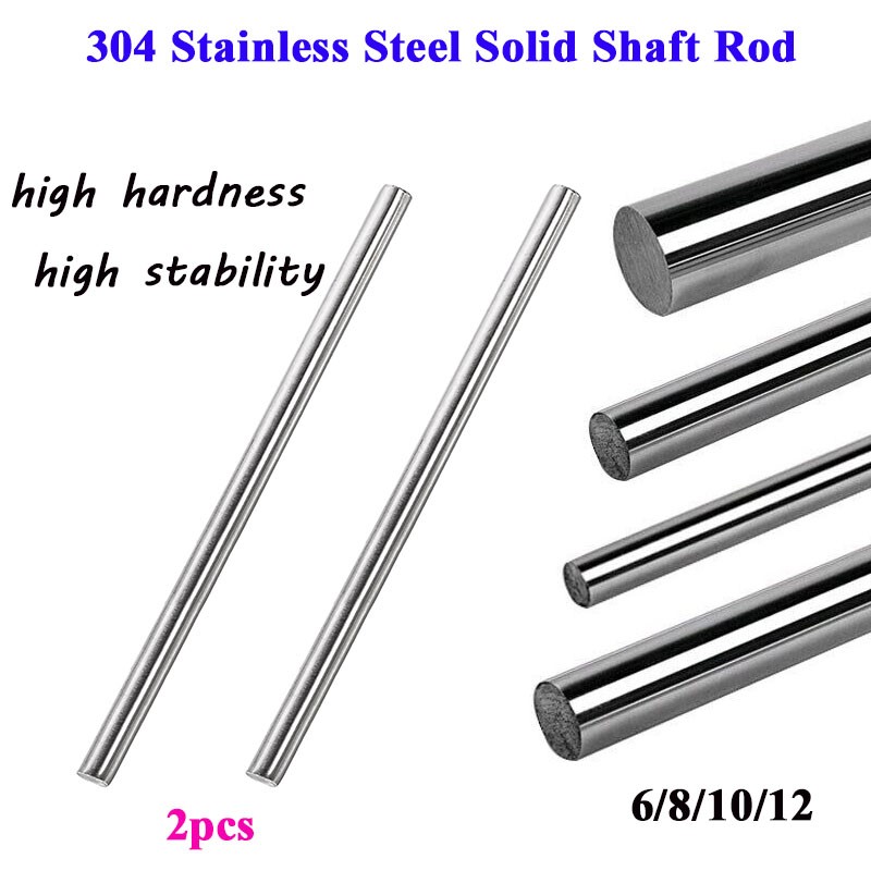 2PC 304 Stainless Steel Round  - Linear Rod 8Mm ulasan dan harga