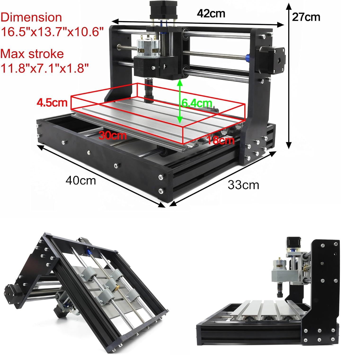 3 Axis 3018-PRO CNC Router Min - 3018 Cnc ulasan dan harga