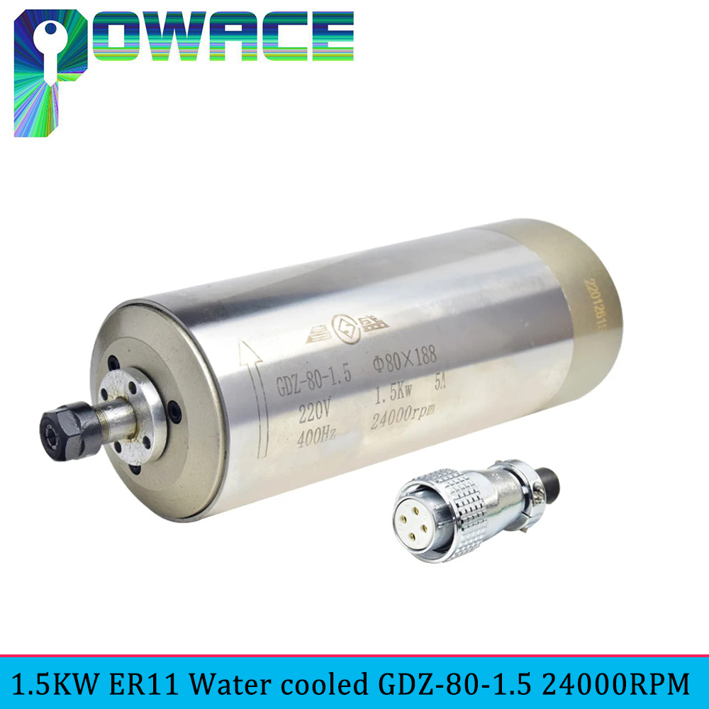 GDZ-80 1.5KW ER11 CNC Water Co - Water Cooled Spindle ulasan dan harga