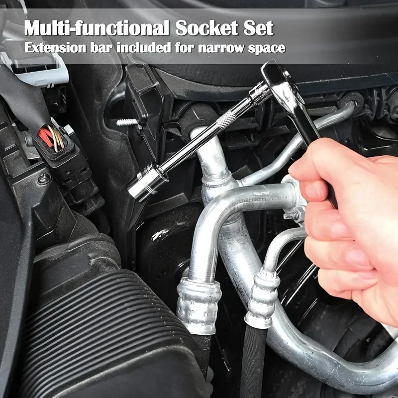 46pc Drive Socket Set 1/4 inch - Cnc Bits ulasan dan harga