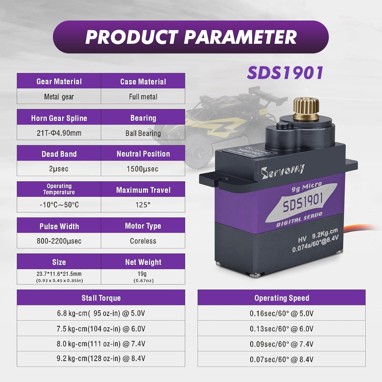 SERVOMY-SDS1901 Digital 9G Mic - Servo 9G ulasan dan harga