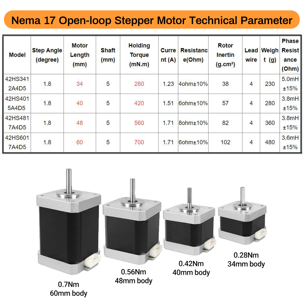 Nema17 Stepper Motor 42 Motor  - Stepper Motor Nema17 ulasan dan harga