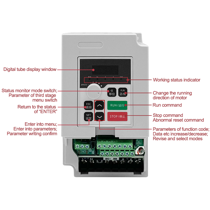 1.5kw 110v/220v/380vac Inverte - Spindle Motor ulasan dan harga