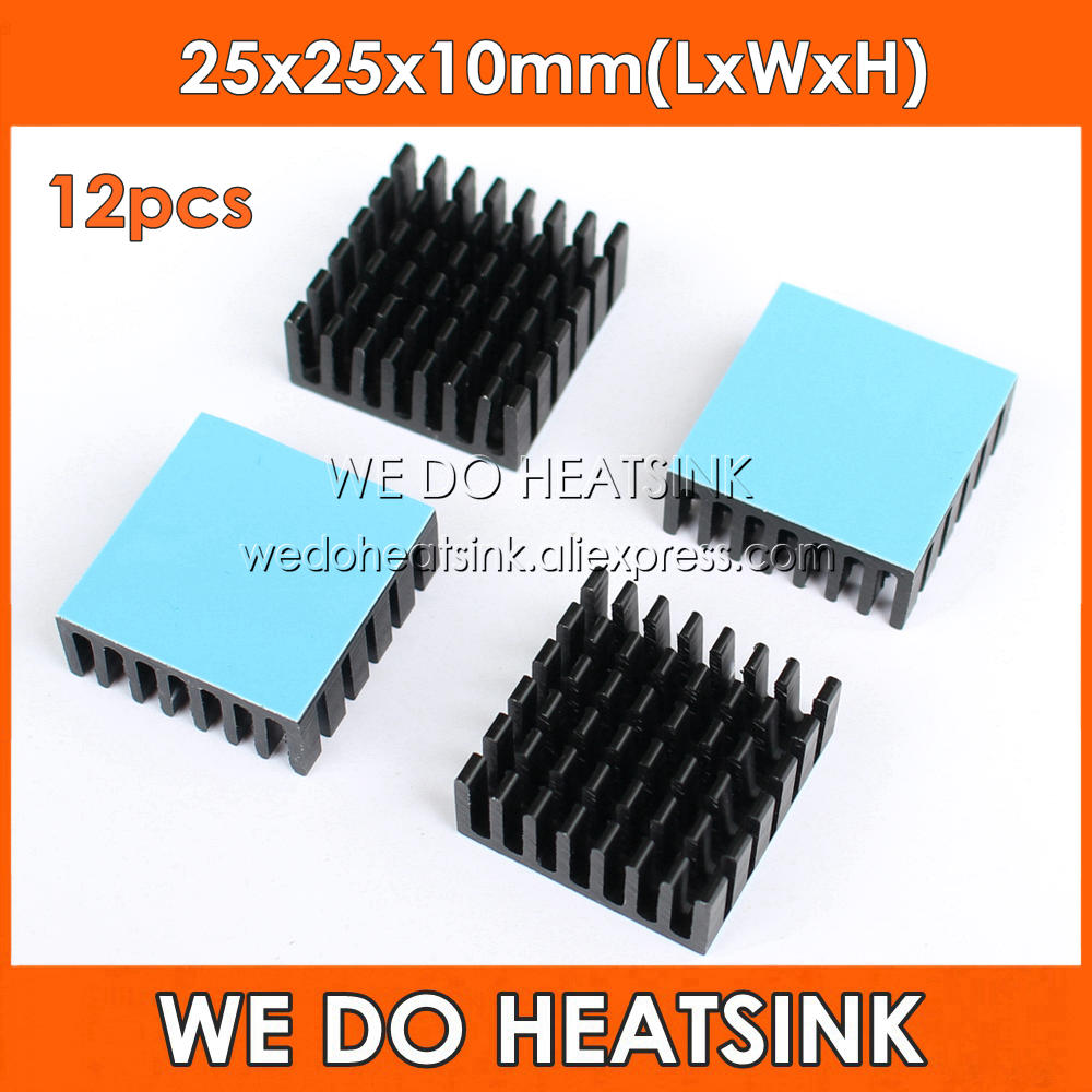 WE DO HEATSINK 12pcs 25x25x10m - Aluminium Extrusion ulasan dan harga