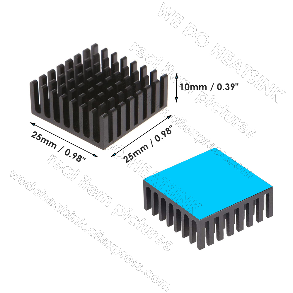 WE DO HEATSINK 12pcs 25x25x10m - Aluminium Extrusion ulasan dan harga