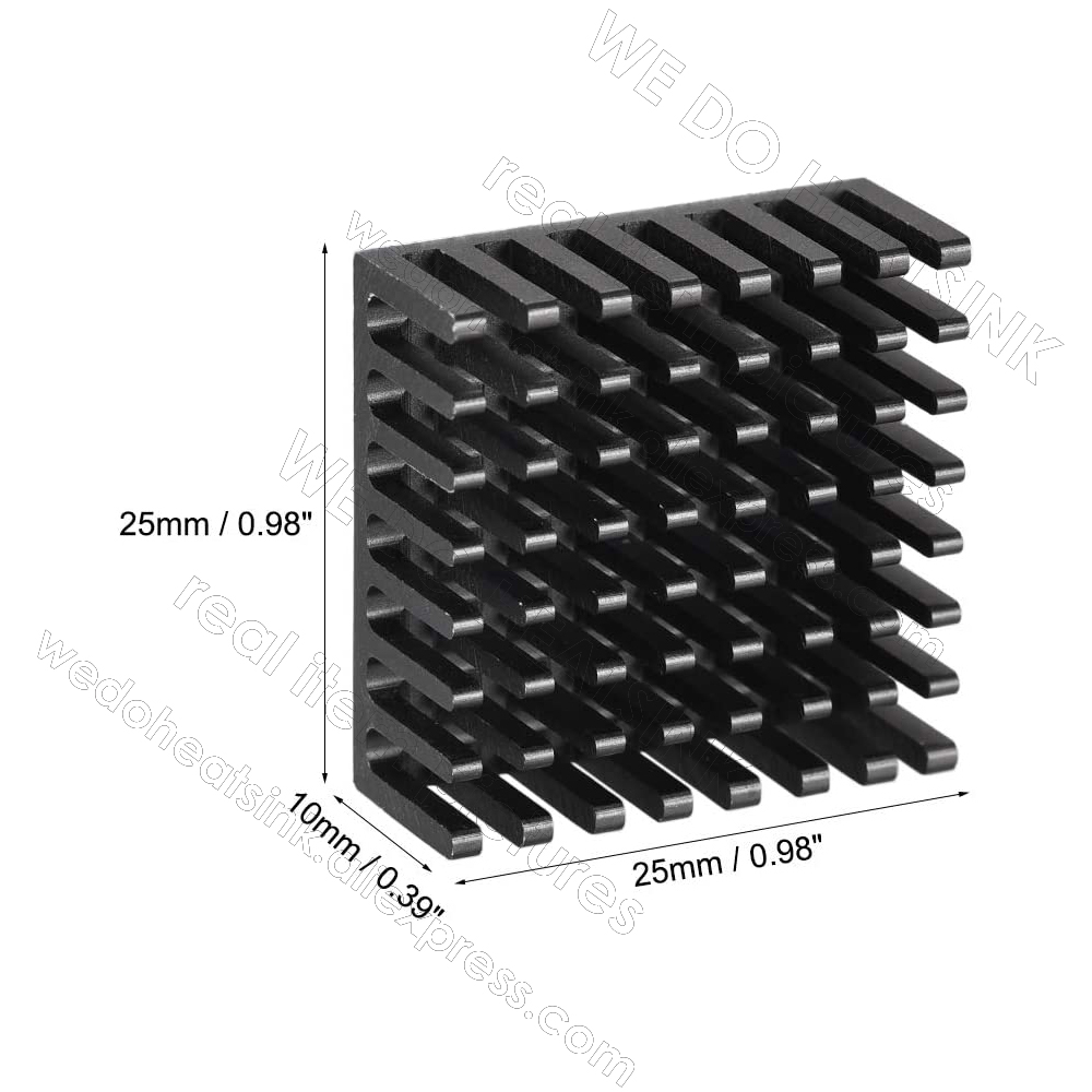 WE DO HEATSINK 12pcs 25x25x10m - Aluminium Extrusion ulasan dan harga