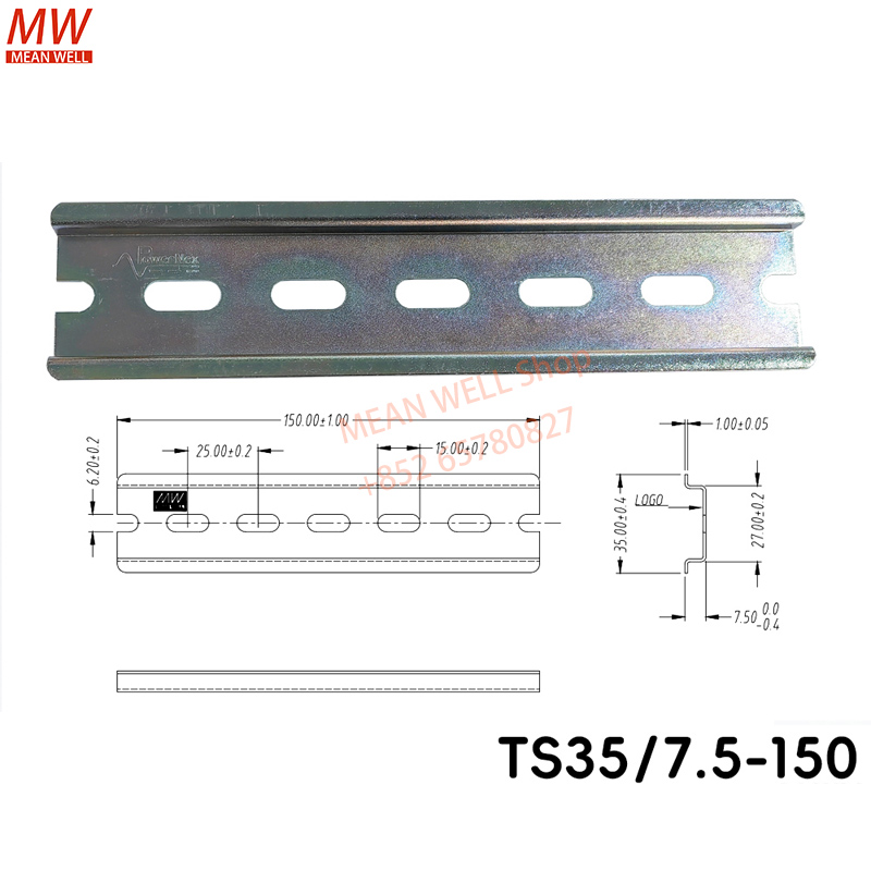 TS35 7.5mm DIN Rail Connector  - Lm8Uu Bearing ulasan dan harga